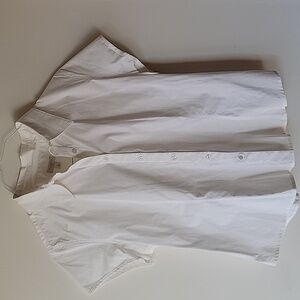 Talbots Womens White Button Down Shirt - Size LP